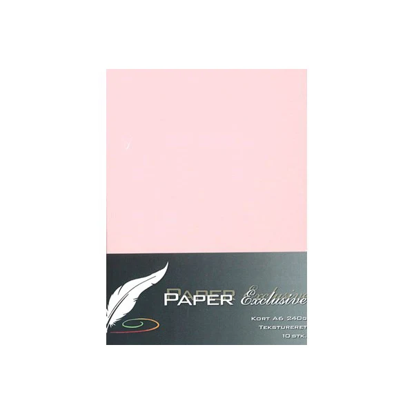 Paper Exclusive Dobbelt Kort A6, 240 g, Tekstureret, 10 stk